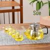Shang Qi 800ml Glass Teapot Set