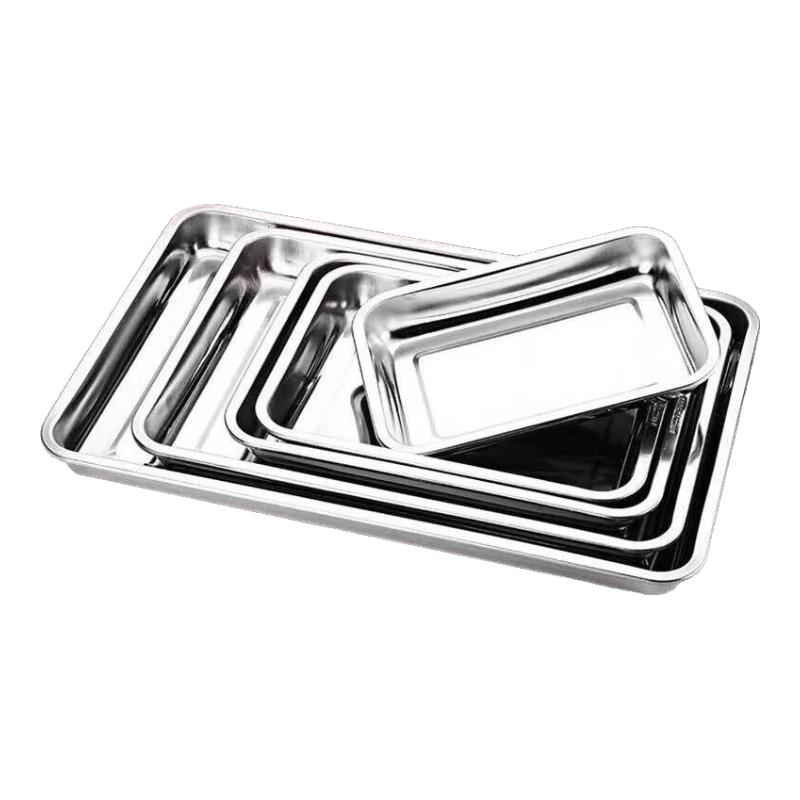 Lijia 304 Stainless Steel Rectangular Kitchen Tray 4.8 CM Depth
