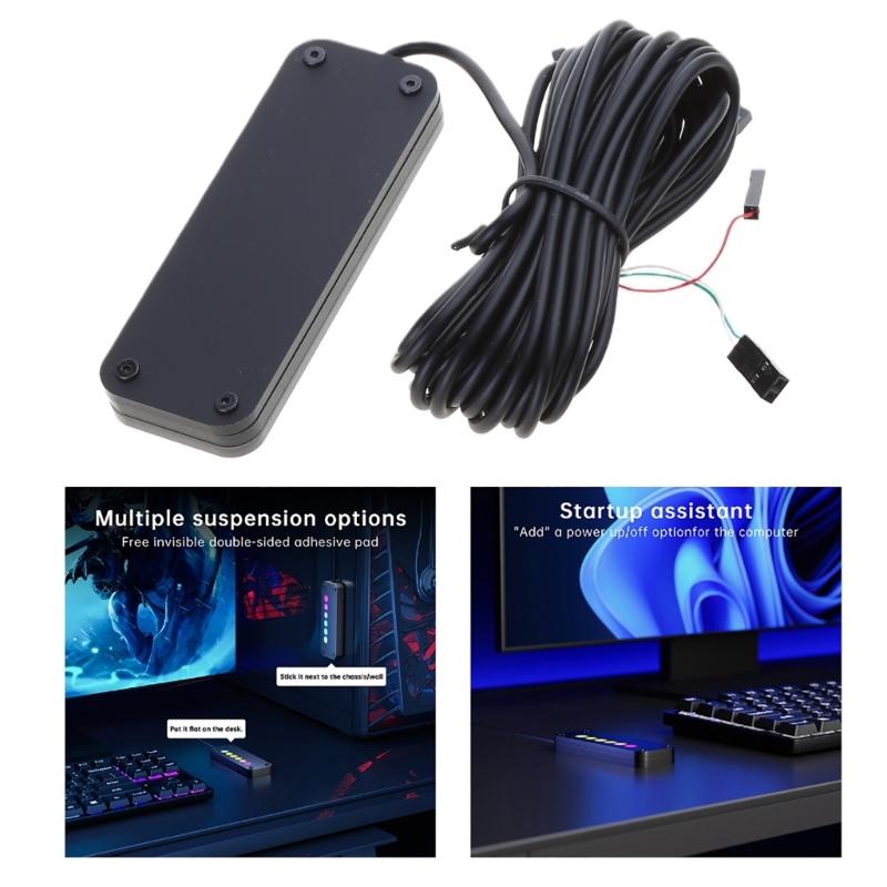 Desktop Computer Power Button Desktop PC Control Power SW Power LED Control Switches Easily PC Power External Button