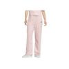 Adidas Versatile Slim Fit Lace-Up Straight Leg Breathable Knitted Sports Pants Women Bottoms Pink JZ4158