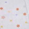 Isamu Shokai Cotton Gauze Bath Made In Floral 90x90cm 100% Towel, Japan, Pattern, White,