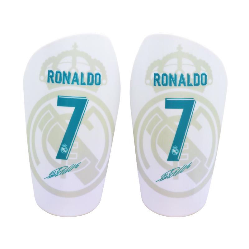 Mini Master Parastinchi Professionali da Calcio - Cristiano Ronaldo No. 7 & Messi No. 10 Protezioni per Polpacci