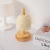 Wooden Yarn Holder Rack Vertical Rotating Weaving Tool Rack Storage Winding Roll Holder Dispenser for Crocheting