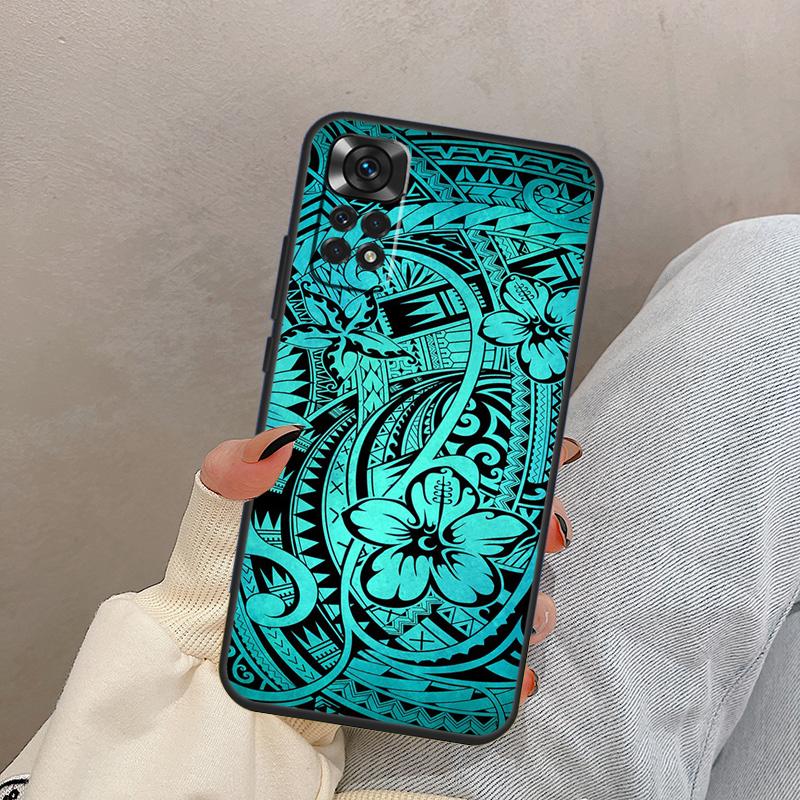 

Традиционный островной узор для татуировки Чехол-обложка для Xiaomi Redmi Note 14 13 9 10 11 12 15 Pro Plus Для Redmi 15 C 13C 12C 10C 14C Redmi 12 4G