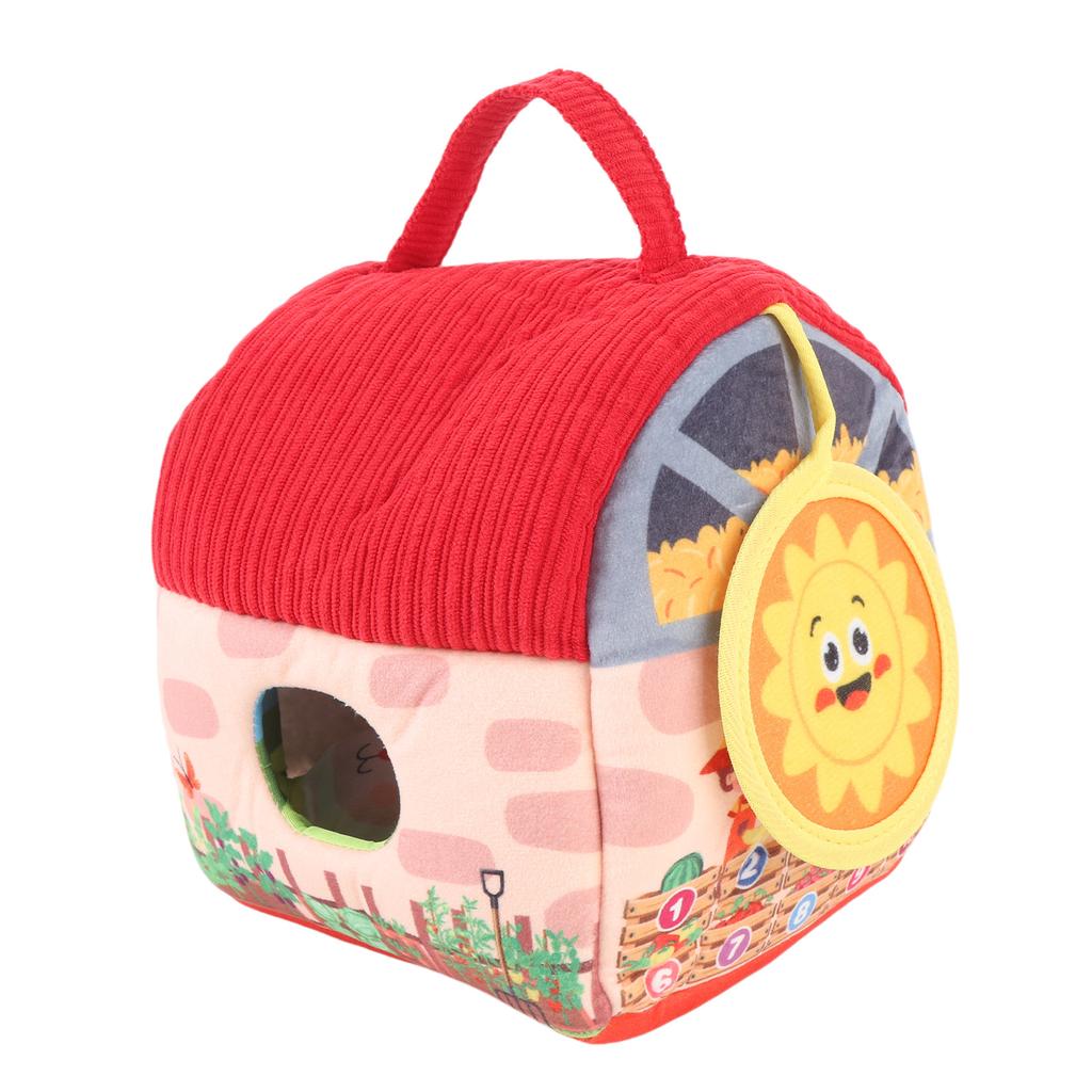 Baby Farm Plush Barn with Stuffed Animals Interactive Developmental Barn Animal Toys for Toddlers