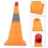 Warnleuchte Nachtsicht Reflektierendes Schild Heben Verkehrsleitkegel für Parken 45cm Dehnungshöhe