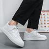 Men White Sports Shoes 2024 New Comfortable Mesh Breathable Men's Casual Sneakers Versatile Lace-up Vulcanized Shoes Man Shoes