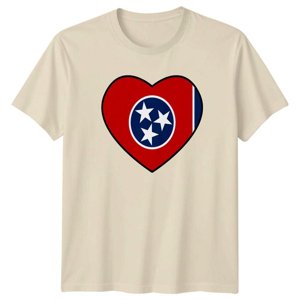 Love Tennessee State Flag Heart TShirt State Pride Birthday Gift For Him Her