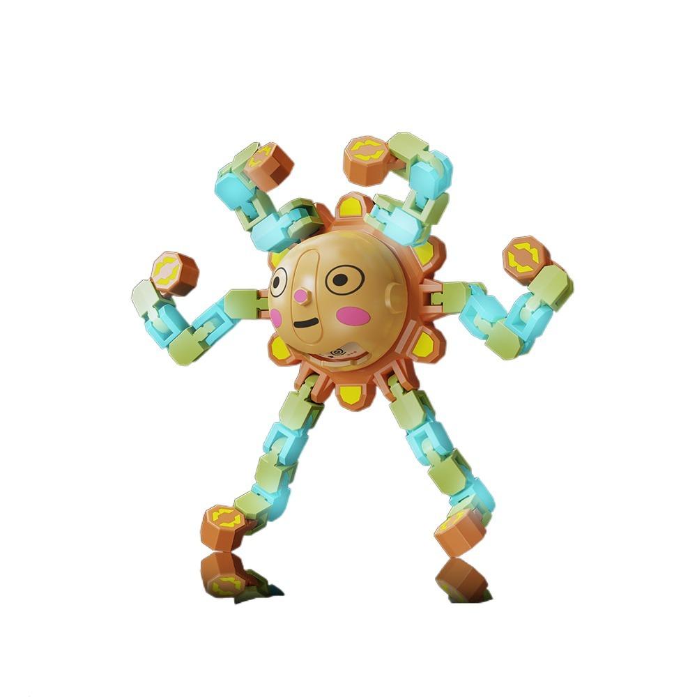 Plastics Fingertip Versatile Chain Face Changing Transformable Fidget Spinners  Party Favors