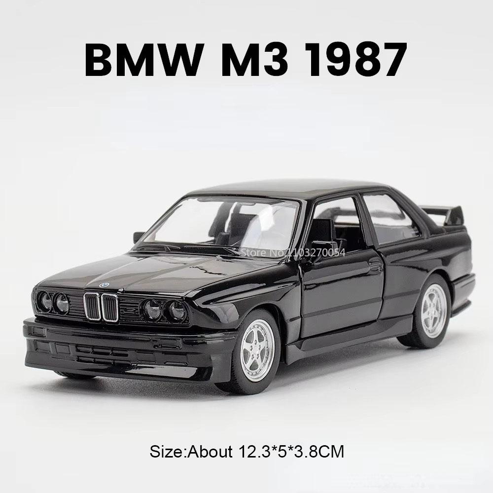 

1:36 Bmw M4 M3 Miniature Model Toys Diecast Alloy Car Doors Opened Alloy Body Rubber Tire With Pull Back Vehice Home Decorations