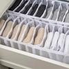 1/3 Stück-Faltbarer Unterwäsche Unterwäsche Socken Organizer mit Fächern Kleideraufbewahrungsbox Atmungsaktive Netztasche für Kleiderschrank