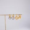 Polished Double Rings Earrings Sturdy Stainless Steel Comfortable Designs Women Fashion Accessory