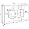 Wall Mounted Shelf White 85 X 16 X 52.5 Cm Engineered Wood