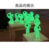 LUYING Ghibli Goods Wooden Elf Figure Garden Accessory Luminous Micro Landscape Decoration Shines Dark Outdoor Patio Lawn Yard Kit (10 Pieces Green)