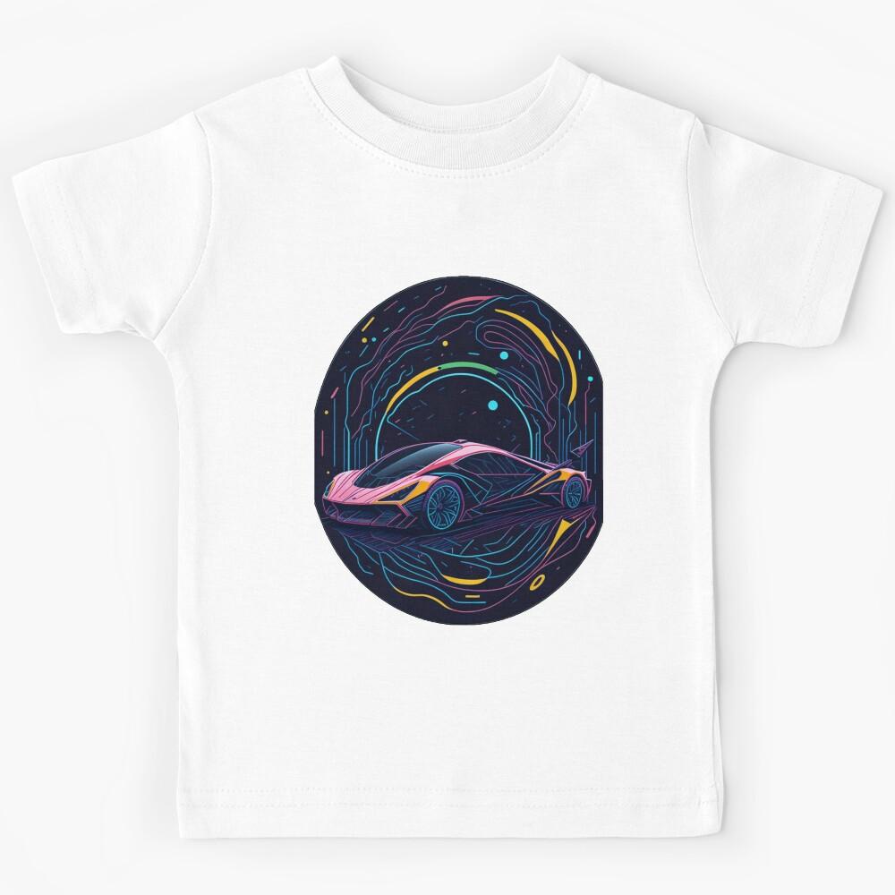 Living Future: Cyberpunk Style Sports Car Kids T-Shirt 110