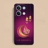 Eid Mubarak Mobilskal för Xiaomi Redmi Note 14 13 12 11 S Pro Plus 4G 5G Färgstarkt Tryckt Fodral Fodral Lyxigt Vackert