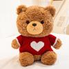 Cute Sweater Teddy Bear Plush Stuffed Animal With Pp Cotton For Kids Decor Gift
