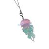HX6F Shimmering Ocean Themed Light Keychain Clear Cnidarian Decoration For Phone Camera Bag Accessories