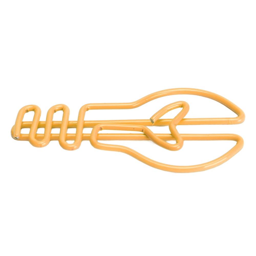 100pcs Bulb Shaped Bulb Shape Paper Clips Metallic Paper Clips Wedding Decoration