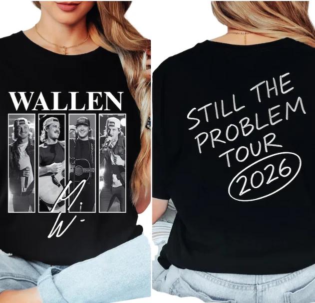 Morgan Wallen Still The Problem Tour 2026 T-Shirt: Country Music Graphic Tee, 3XL