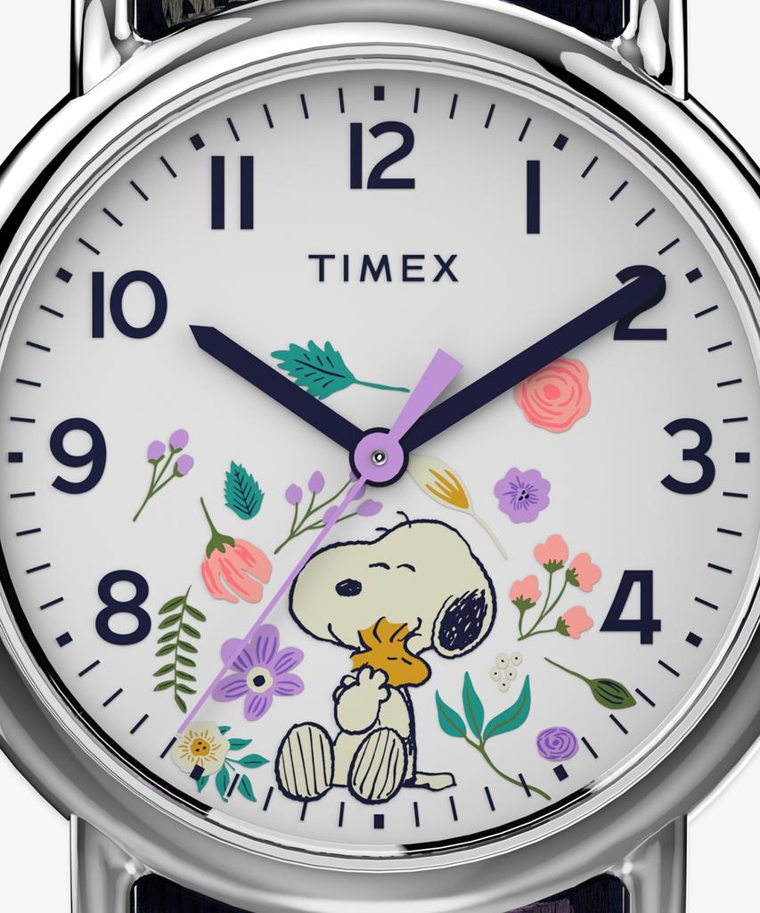Taimaegseu X Peanuts Weekender Snoopy Floral Fabric Watch 31Mm