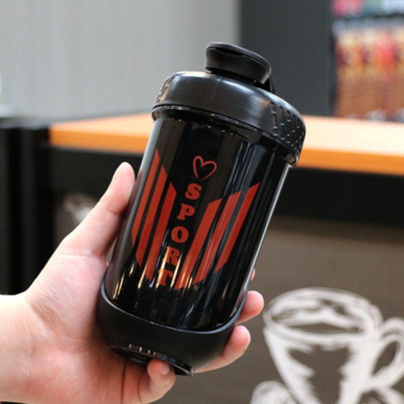 Letni Shaker do Mieszania Odżywki Białkowej Plastikowy Kubek Podróżny Fitness Kubek do Wody Kubek do Mieszania Przenośny Kubek Fitness
