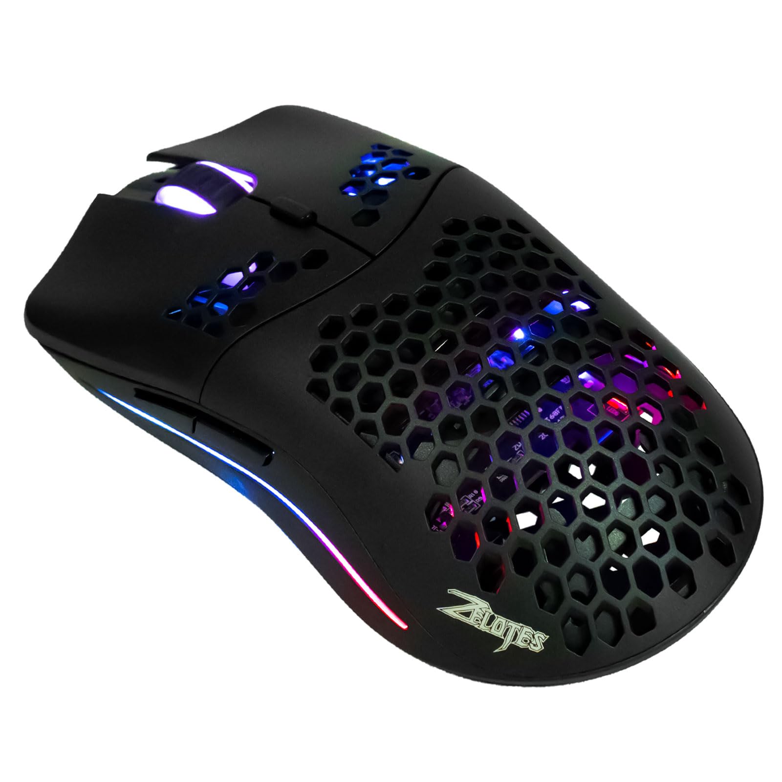 

XuanGui C7 RGB Gaming Mouse Wired Gaming Mouse Honeycomb Design Adjustable 16000 DPI Sensor 7 Programmable Buttons Dynamic RGB Ergonomic Gaming Mouse чорний