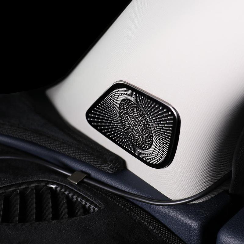 New For Kia Sportage NQ5 2026 2PCS Stainless Steel Black Silver A-pillar Tweeter Cover Horn Trim Car Accessories