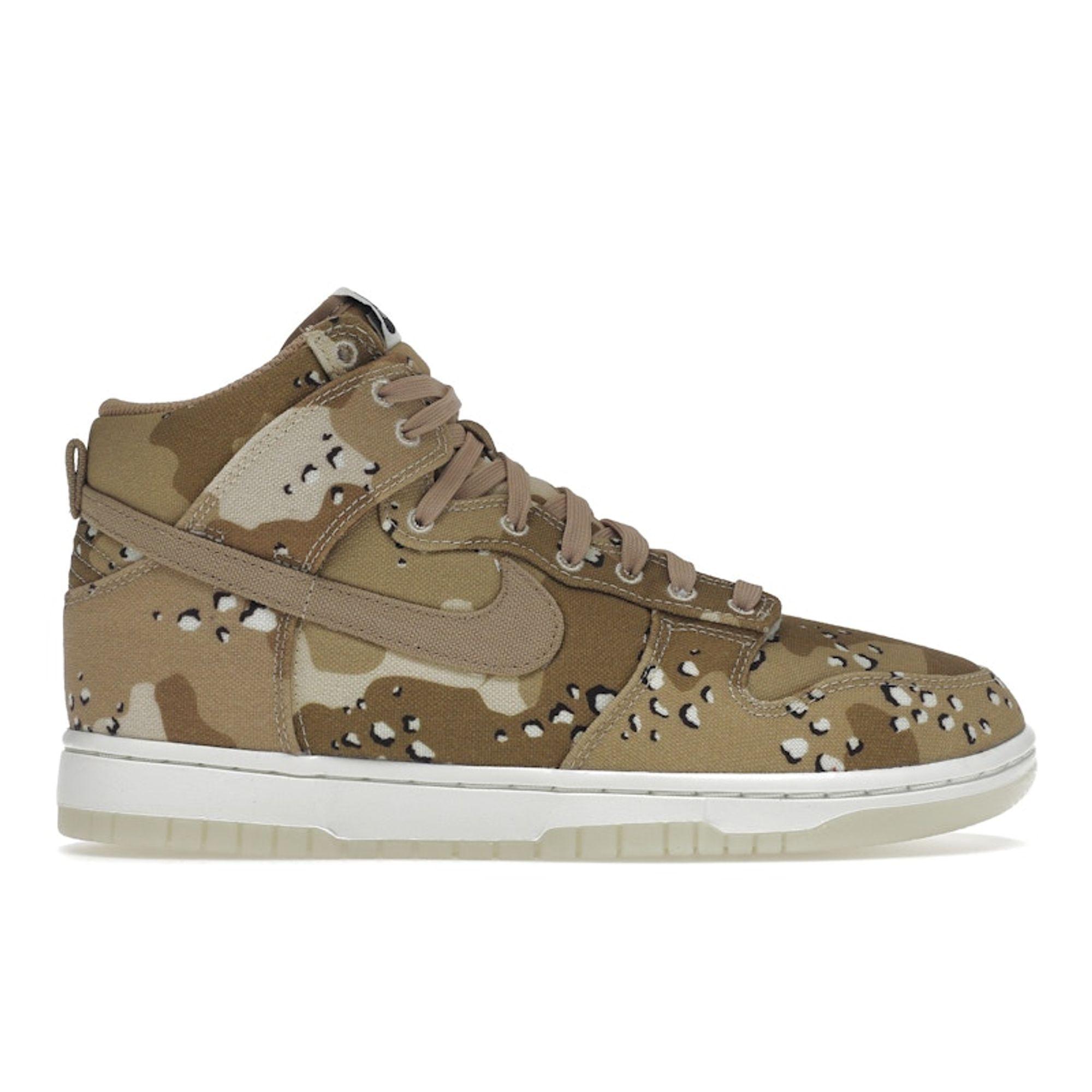 

Nike Dunk High Desert Camo Women Sneakers Brown Hemp Sail DX2314-200 38.5