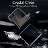 For Samsung Galaxy Z Flip 7 6 5 7FE Frameless PC Phone Case W25 W24 Flip Ultra-thin Transparent Protective Back Cover Shell