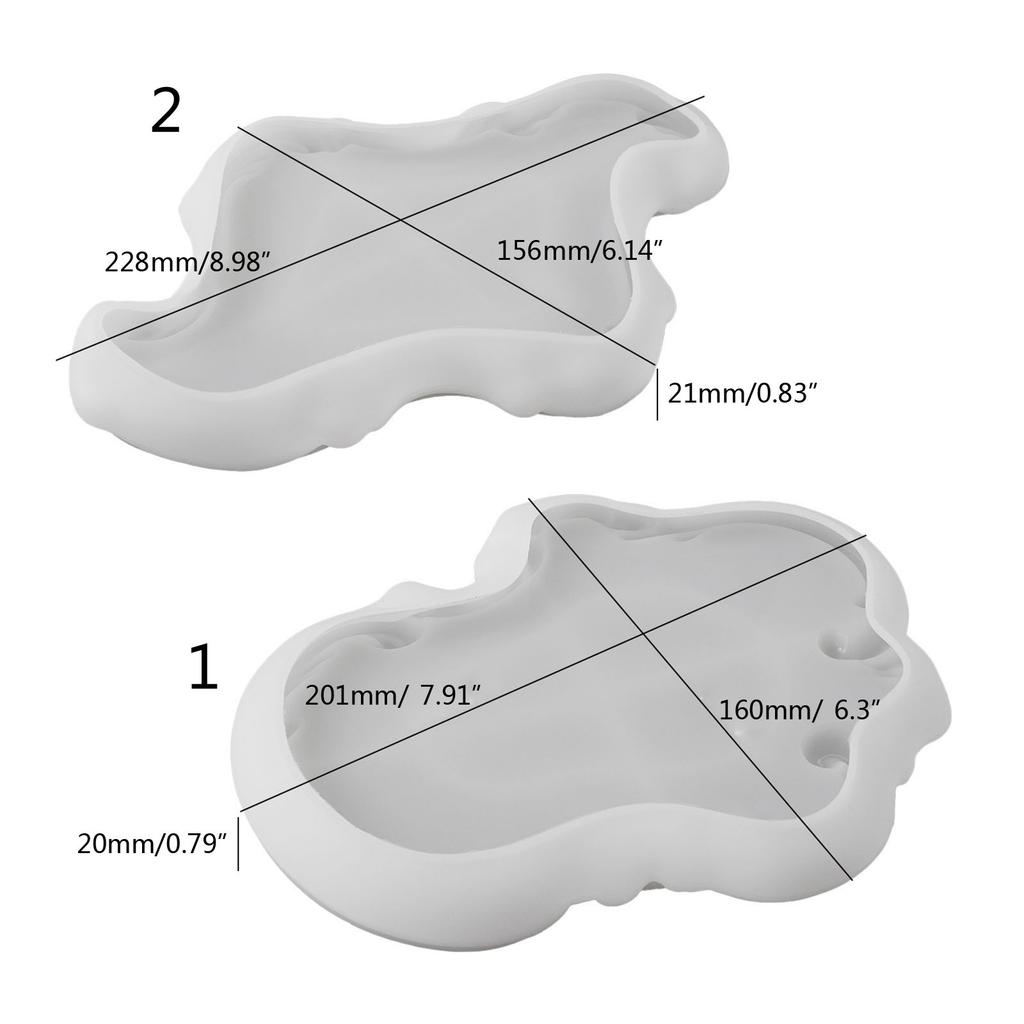 Crystal Droplet Gypsum Cement Mould European Tray Mold Silicone Storage Plate Organiser Mould with Delicate Lace Relief