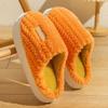 New Cotton Slippers for Women Winter Indoor Home Couple Thick Bottom Warm Home Plush Slippers for Men