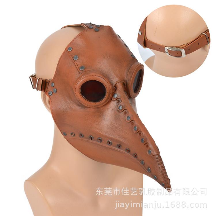 New Steampunk Plague Doctor Mask Halloween Bird Beak Mask