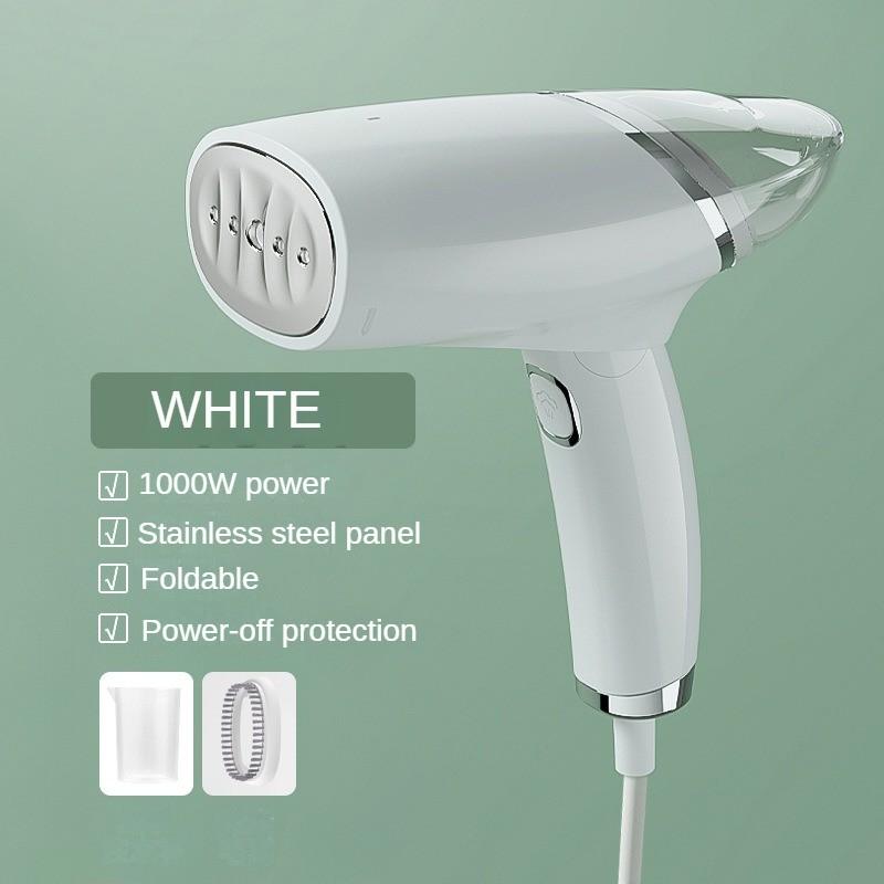 

1000 Вт Маленькая бытовая подвесная гладильная машина Портативная ручная паровая щетка Мини дорожный складной электрический утюг белый
