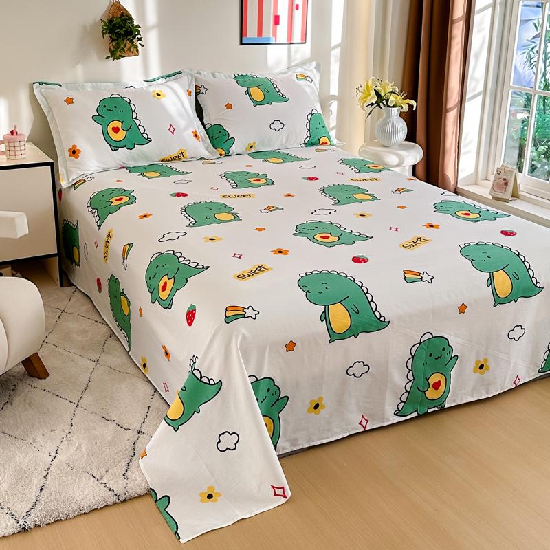 100% Cotton Bed Flat Sheet For Double Bed Plain Solid Color Top Sheets Single/Queen/King Flat Bedsheets Home Bed Linen Sheets