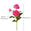 Real Touch Artificial Peony Flower 3 Heads Cotton Rose Fake Flower  Wedding Party