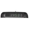 Autoklokken met Nachtweergave Thermometer Auto Interieur Plak-op Digitale Klok Zonne-energie 24-Uurs Autoklok