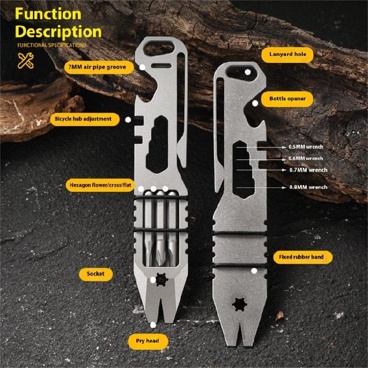 Construction Wilderness Complete Tool Lever Bike Adjuster Multifunction Tool for Cycling Repair Wilderness Enthusiasts