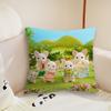 Cute Cartoon S-Sylvanian family cushion cover Living Room Headboard Office Cushion Bedroom Cushion Sofa Nap Time Pillow Case