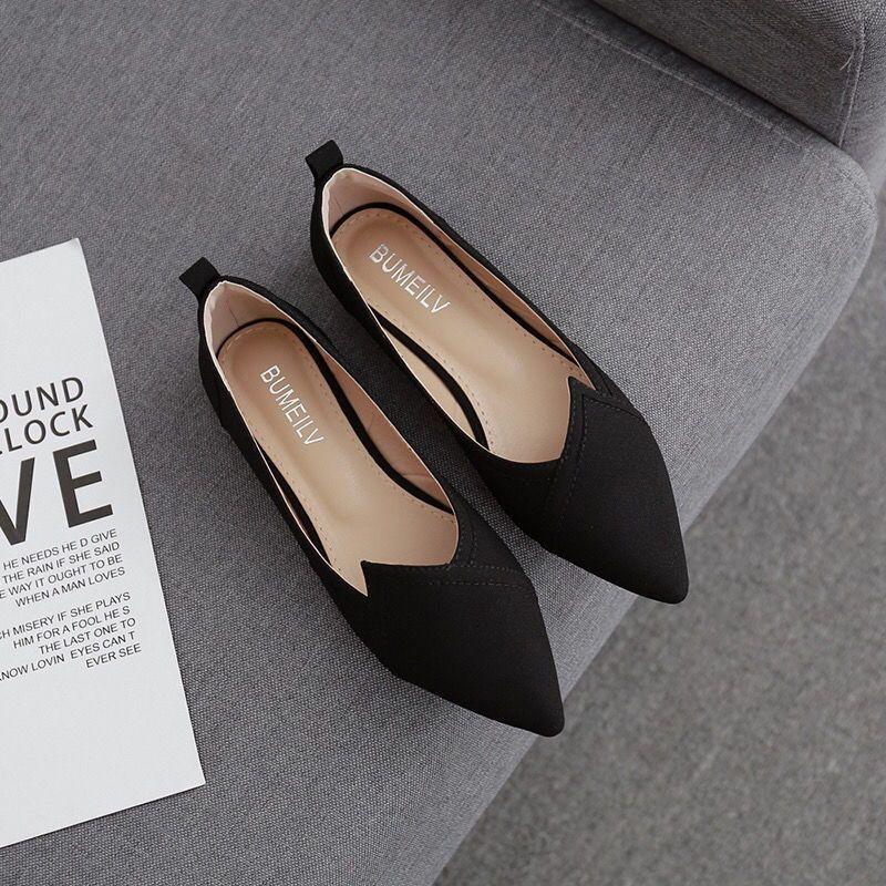 Fashion Women's Flat Shoes Evening Pink Pointed Toe Slip-on Ladies Footwear Popular Luxury Brand Elegant and Fashionable Spring Young A
