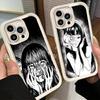 Phone Case for iPhone 17 Air 16E 15 16 Pro Max Japanese Horror Anime Cover 14 Plus 13 12 Mini Soft Shell Silicone Fundas