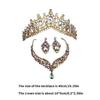 Sophisticated Wedding Jewelry Ensembles with Clear Rhinestones Necklace and Stylish Earrings Fashion Accessory