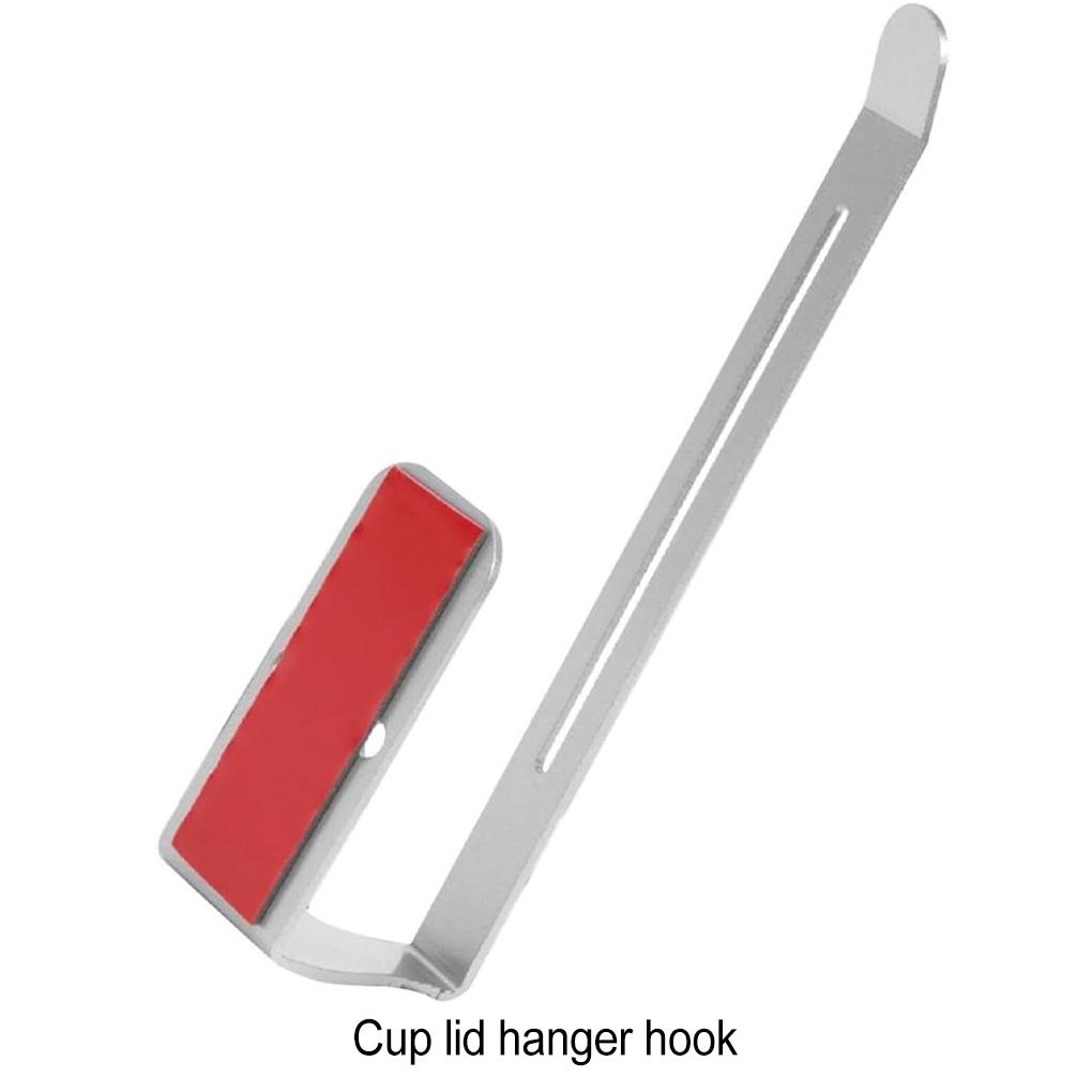 Alloy Space Saving Tumbler Lid Organizer Easy Installation Universal Space Saving Cup Lid Organizer