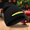 USB Rechargeable  Hat LED Headlamps Caps Thicken Elastic Warm Knitted Hat for Walking, Running, Camping, Hiking