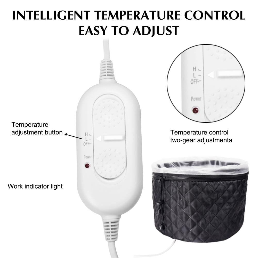 2 Levels Heats up Quickly Heat Cap Thermal Heat Cap Hair Steamer Bonnet Hair Spa Hat