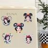 6Pcs Snow White Series Diamond Art Fridge Magnet Diamond Painting Refrigerator Magnet DIY Fridge Stickers for Fridge Whiteboards