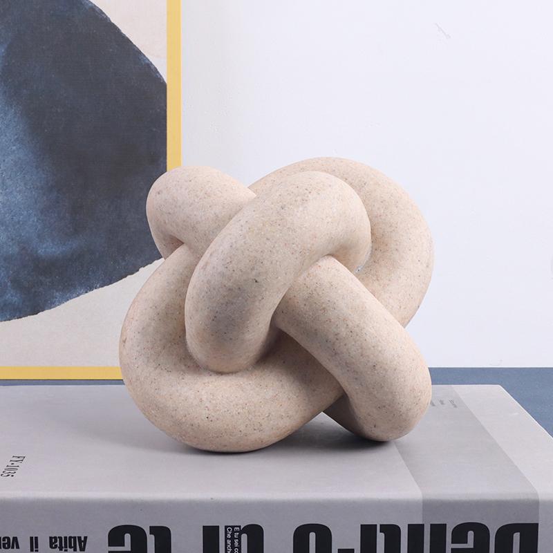 Geometric Ring-Shaped Decorative Piece for Desktop Creative Decor for Living Room or Study to Add an Artistic Ambiance