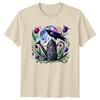 Mystical Crow Moon Garden Watering TShirt Gothic Nature Gardening Gift