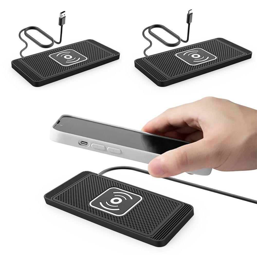 Non-Slip Pad Car Wireless Charger Fast Charging Auto Charging Pad Car Charging Pad  Car Use