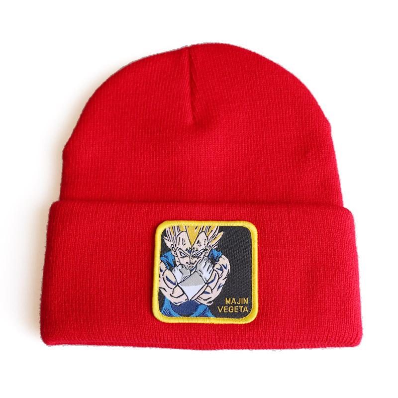 New Anime Cartoon Character Dragon Ball Super Saiyan Knit Hat Beanie Hip Hop Ski Pullover Hat